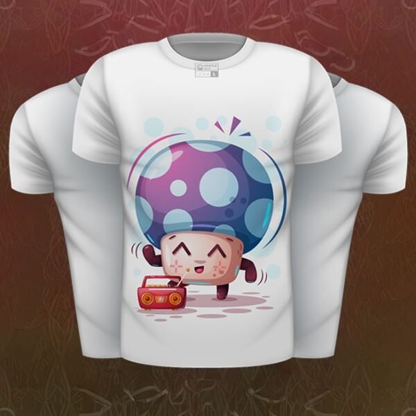 Mushroom Baby - Kids Unisex White TShirt