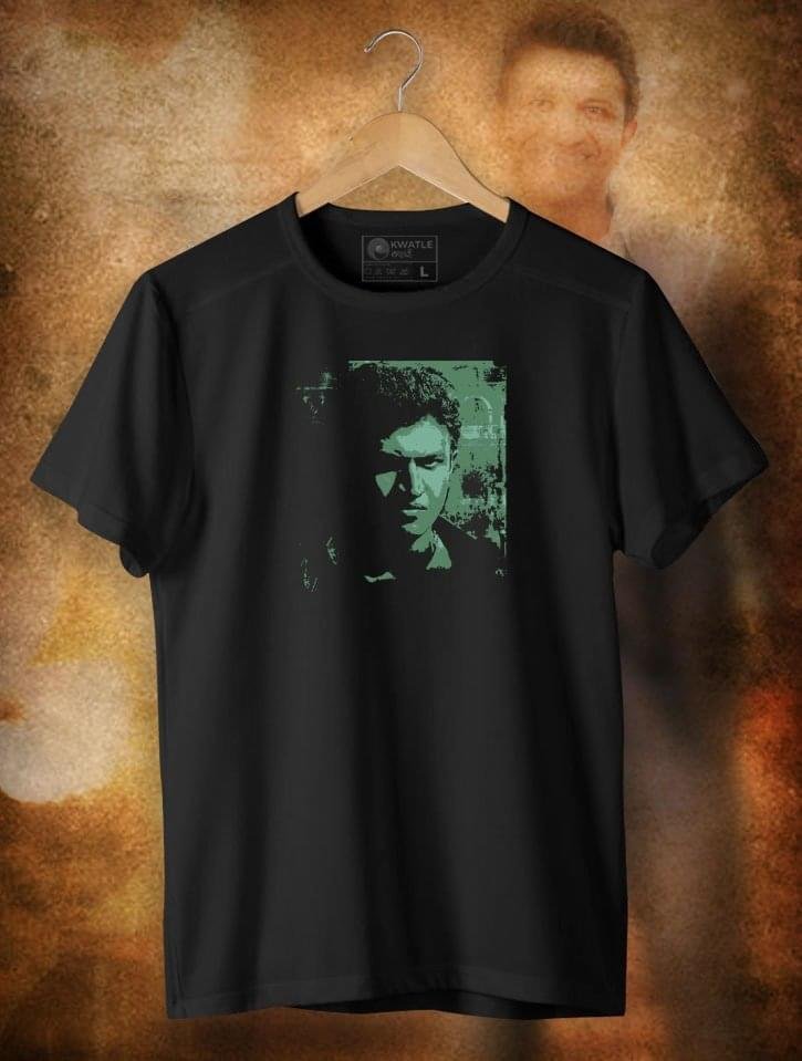 Anna-Bond-Black-Green-Version Anna Bond – Black T-Shirt - Image 1